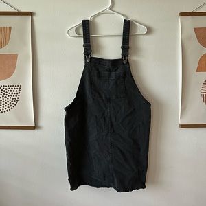 Black / dark gray denim overall dress Wild Fable Target size L